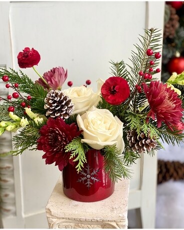 Let It Snow Flower Arrangement