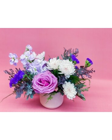 Purple + Lavender Flower Arrangement