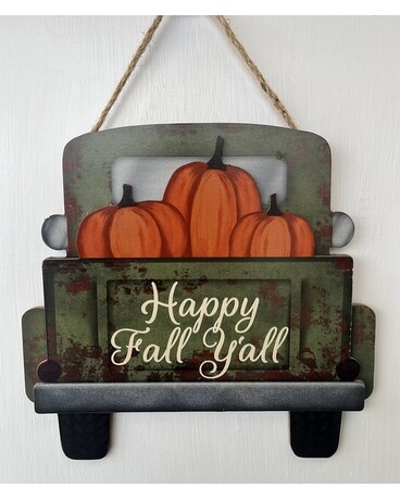 Happy Fall Y'all Wooden Hanging Sign Gifts