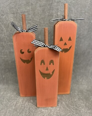 Long Wooden Pumpkins Gifts