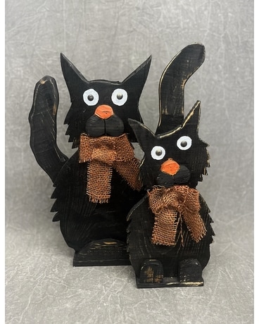Wooden Black Cats Gifts