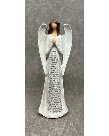 Angel size,  inches height and  inches wide.