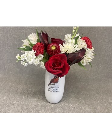 Red Cardinal Flower Arrangement
