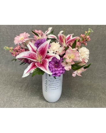 God Has You Flower Arrangement