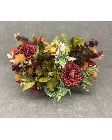 Red Festive Arrangement Flower Arrangement
