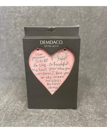New Baby Girl Hanging Heart Gifts