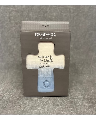 Blue New Baby Cross Gifts