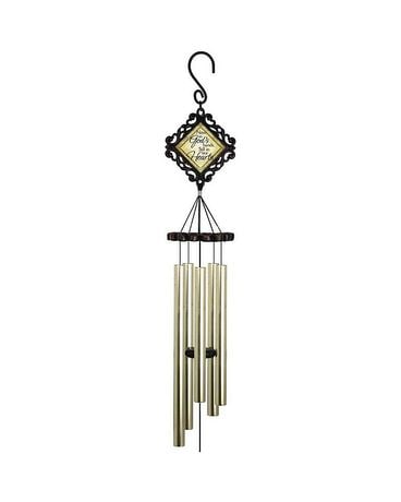 Carsons 35 Vint. Inspired Wind Chime - God's Hands Flower Arrangement