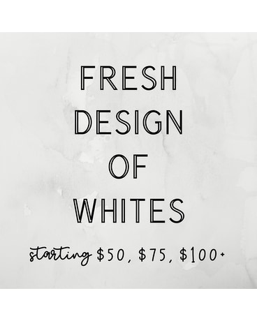 White Fresh Cut Flower Arrangement