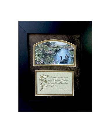 Deuteronomy 31:6 Keepsake Frame