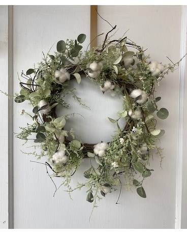 Cotton Wreath Wreath