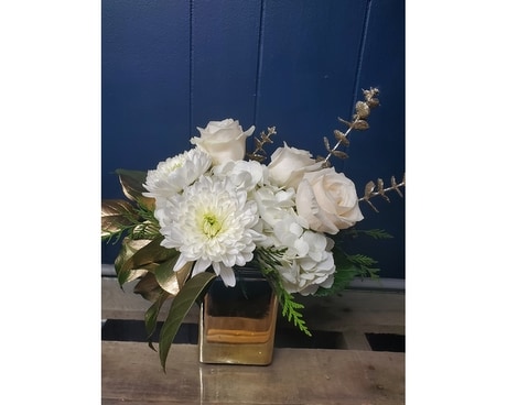 White Christmas Flower Arrangement