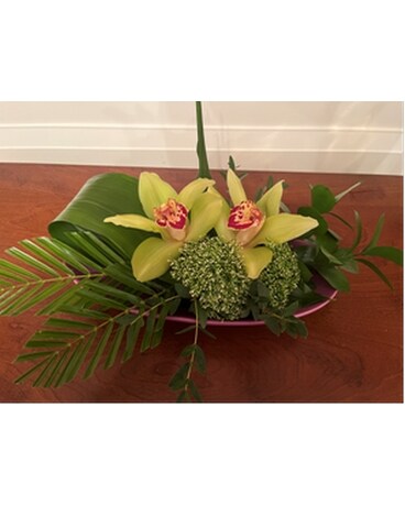Two Orchids Flower Arrangement