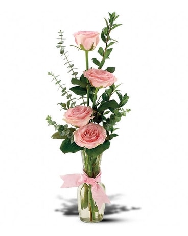 Teleflora's Rose Quartet Vase Flower Arrangement