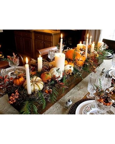 Table Scape Centerpiece Flower Arrangement
