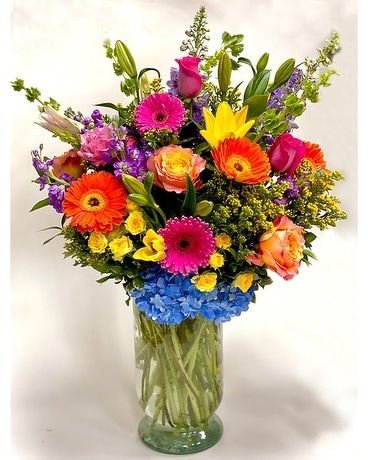 Bursting with Color Flower Arrangement