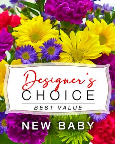 New Baby Designer's Choice Flower Arrangement