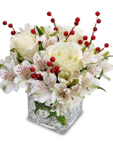 Ashley's First Snow Flower Arrangement