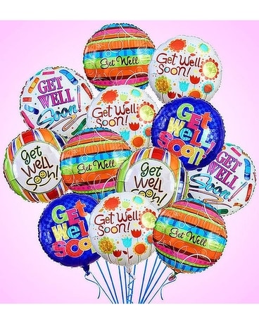 12 Get Well Mylar Balloons Custom product