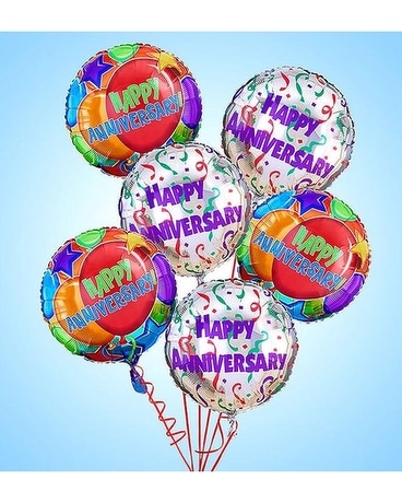 6 Happy Anniversary Mylar Custom product