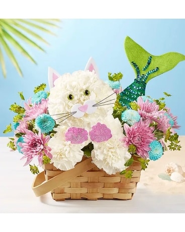 Mermaid Kitty Flower Arrangement