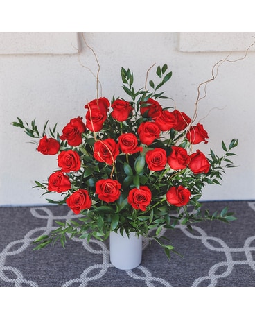 Premium Two Dozen Roses (Any Color) Flower Arrangement