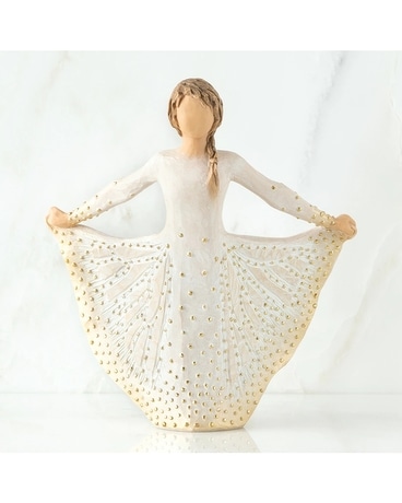 Willow Tree® Butterfly size,  inches height and  inches wide.