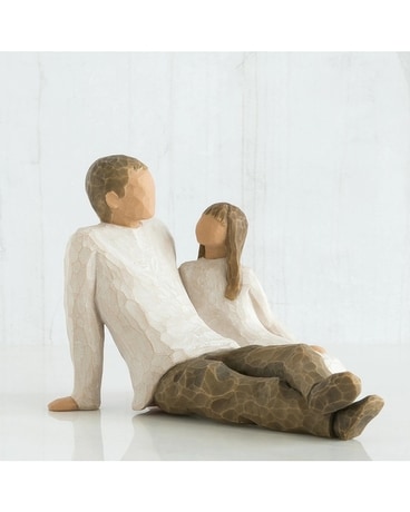 Willow Tree® Father Daughter size,  inches height and  inches wide.