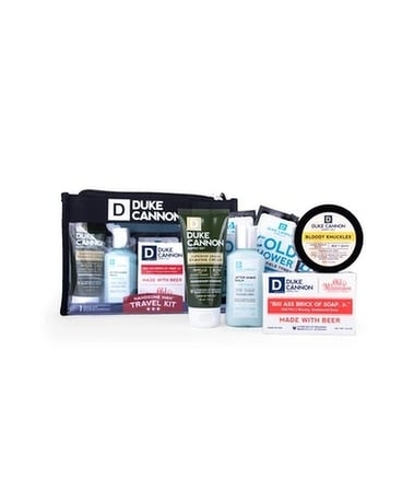 HANDSOME MAN TRAVEL KIT size,  inches height and  inches wide.