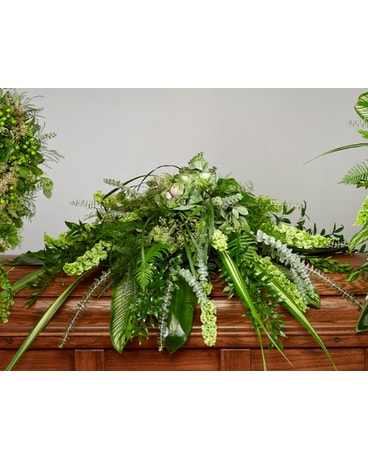 All Greens Casket Spray Sympathy Arrangement
