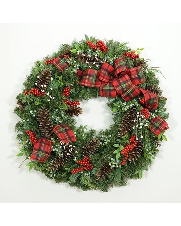 Welcome Home Door Wreath Flower Arrangement