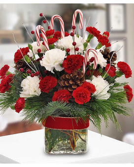 Peppermint Kisses Flower Arrangement