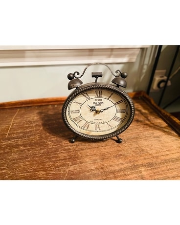 Old Town Table Clock-Black Gifts