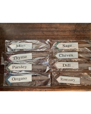 Wooden Herb Markers (Sold Separatly) Gifts