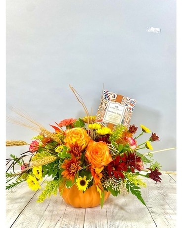 Pumpkin Spice Flower Arrangement
