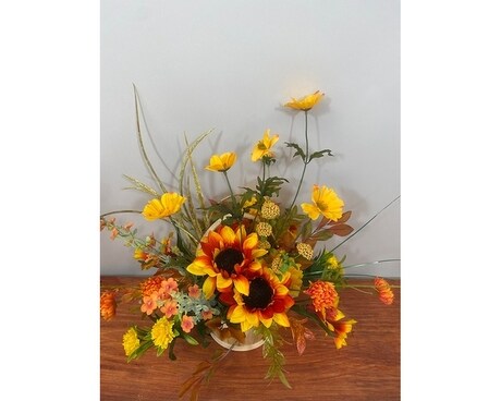 Sassy Sunflower Silk Flower Arrangement