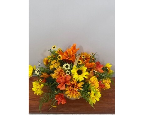 Garden Fresh Silk Flower Arrangement