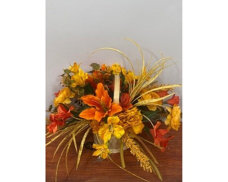 Fall Deeply Silk Flower Arrangement