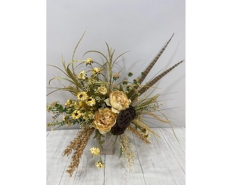 Linen Luxury SIlk Flower Arrangement