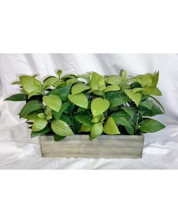Herb Box Flower Arrangement