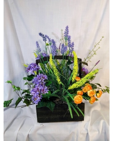 Everlasting Garden Basket Dried Flowers