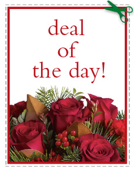 Christmas Deal of the Day Flower Arrangement