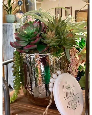 Succulents Silk Arrangement Flower Arrangement