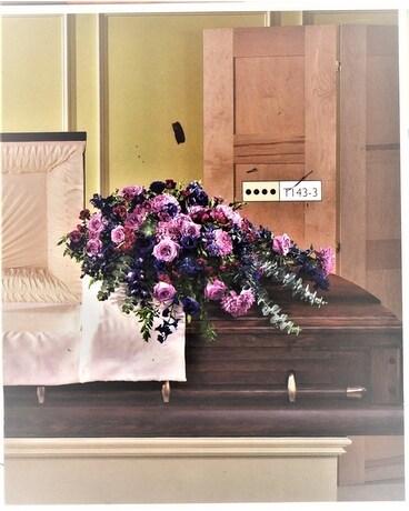 Everlasting Spring Casket Spray Funeral Casket Spray Flowers