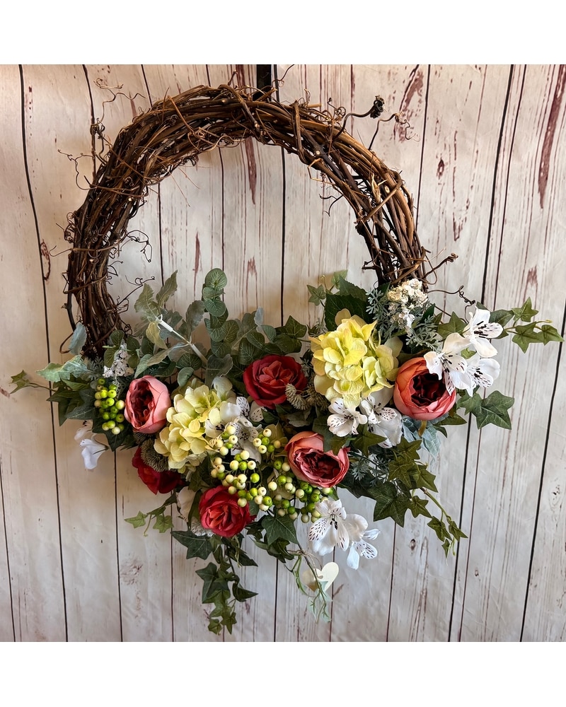 Permanent Botanical (Silk) hydrangea, Rose wreath in Ellicott City