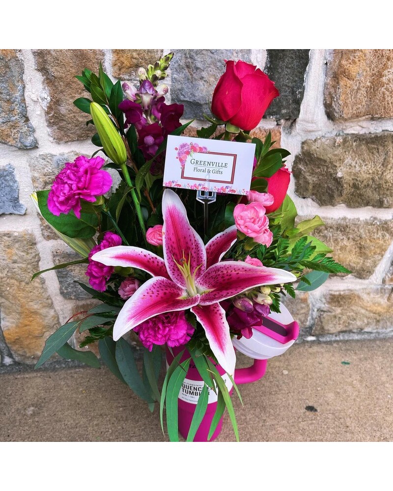 Stanley Cup Flower Arrangement in Greenville TX - Greenville