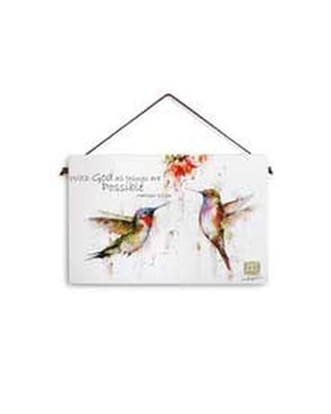 HUMMINGBIRD INSPIRATIONAL WALL PLAQUE Gifts