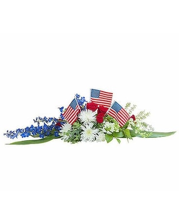 Honor and Glory Centerpiece Flower Arrangement