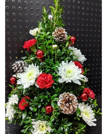 Basic Boxwood Tree Flower Arrangement