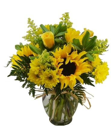 GOLDEN SUNFLOWERS Flower Arrangement